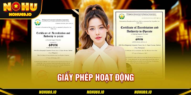 Sơ lược về giấy phép hoạt động tại NOHU